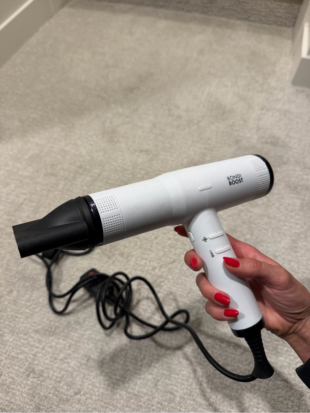 BondiBoost Sonic Dryer Hair Dryer White | Excellent Condition